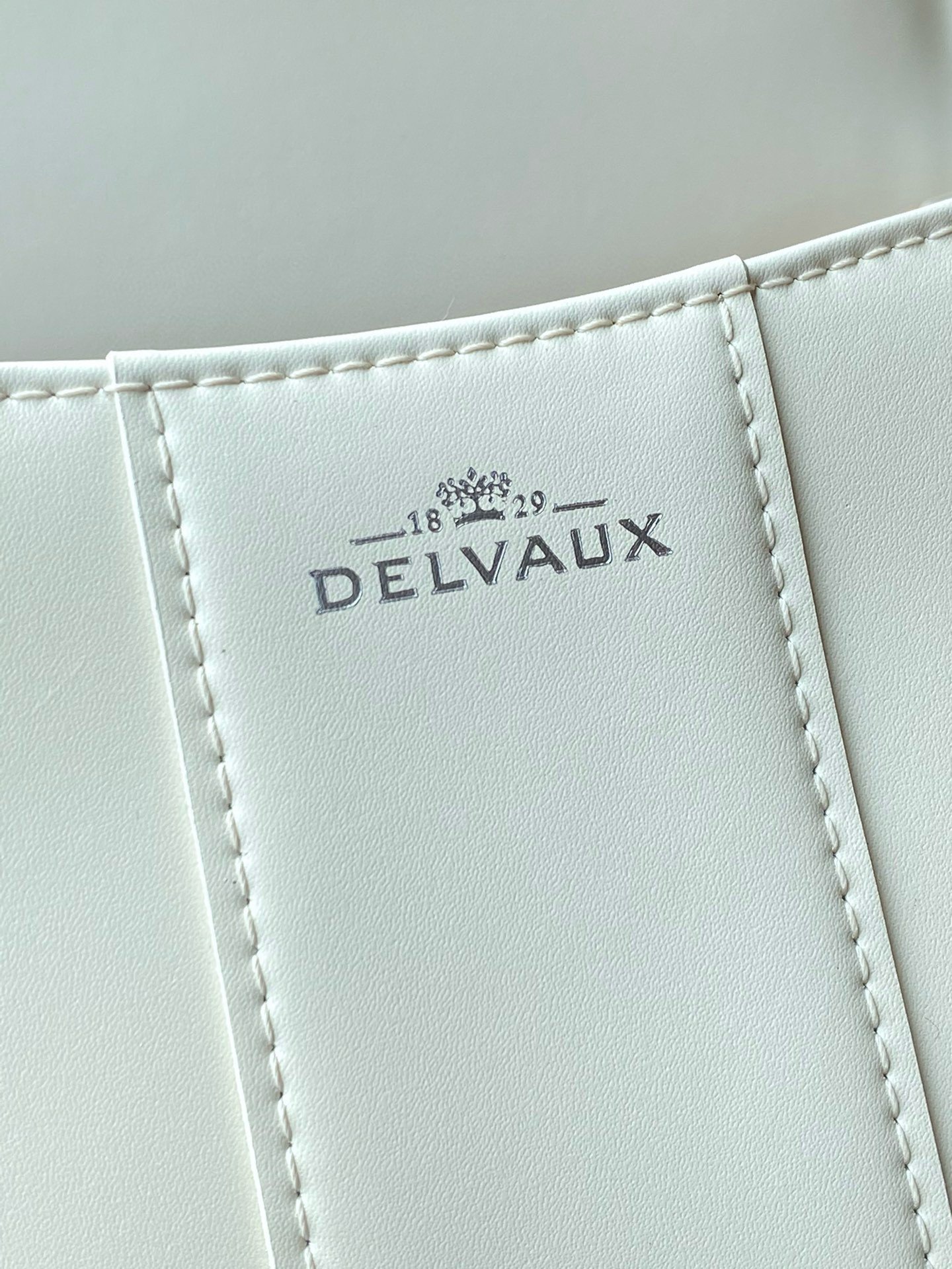 Delvaux Brillant Mini Bag in Ivory Box Calf Leather