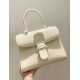 Delvaux Brillant PM Bag in Ivory Box Calf Leather