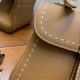 Delvaux Brillant PM Surpique Bag in Brown Rodeo Calf Leather