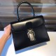 Delvaux Brillant MM Bag in Black Box Calf Leather