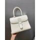 Delvaux Brillant MM Bag in Ivory Box Calf Leather