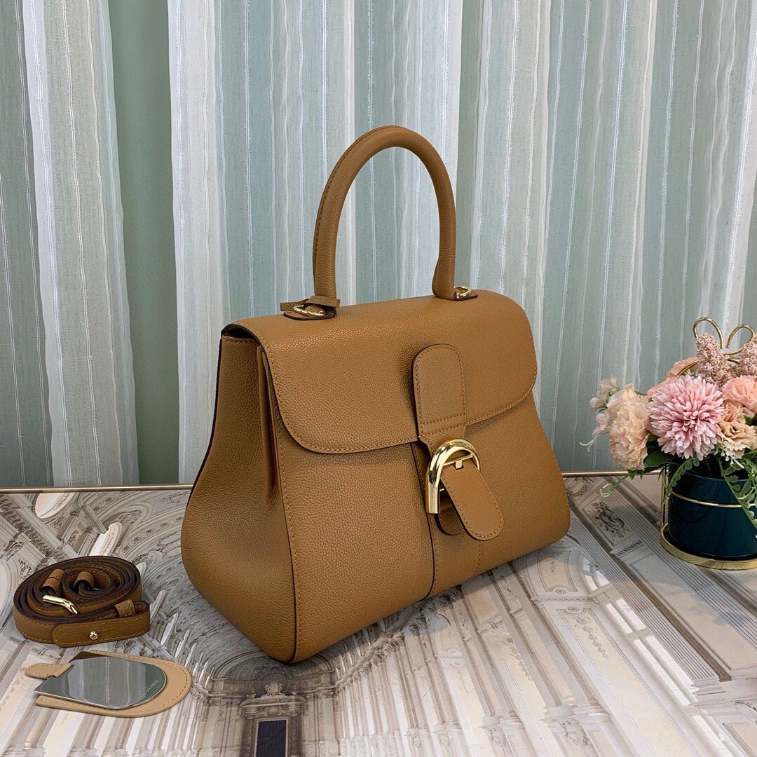 Delvaux Brillant MM Bag in Brown Rodeo Calf Leather