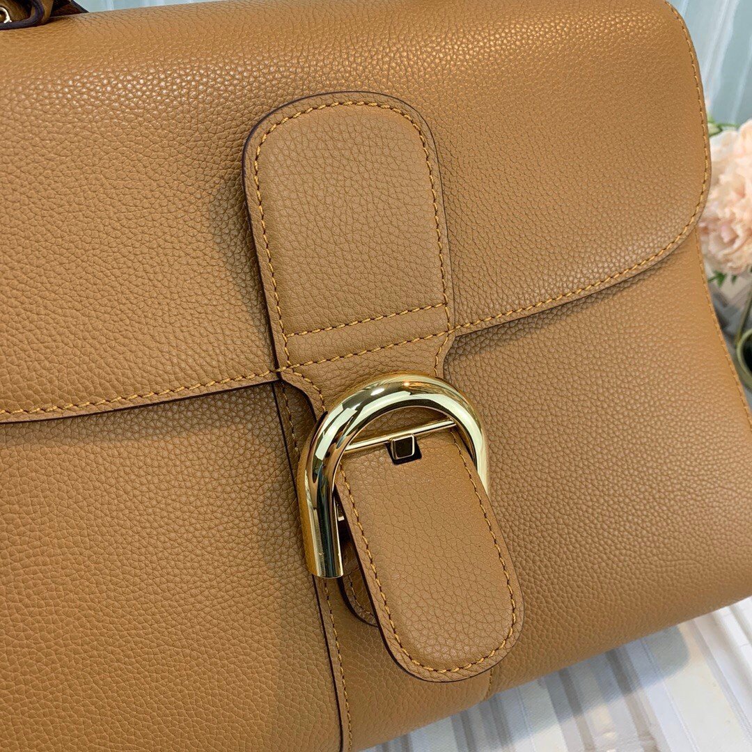 Delvaux Brillant MM Bag in Brown Rodeo Calf Leather