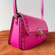 Valentino Rockstud23 Shoulder Bag in Pink Calfskin