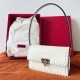 Valentino Rockstud23 Shoulder Bag in White Calfskin