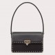 Valentino Rockstud23 Shoulder Bag in Black Calfskin