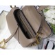 Dior Saddle Bag In Warm Taupe Grained Calfskin