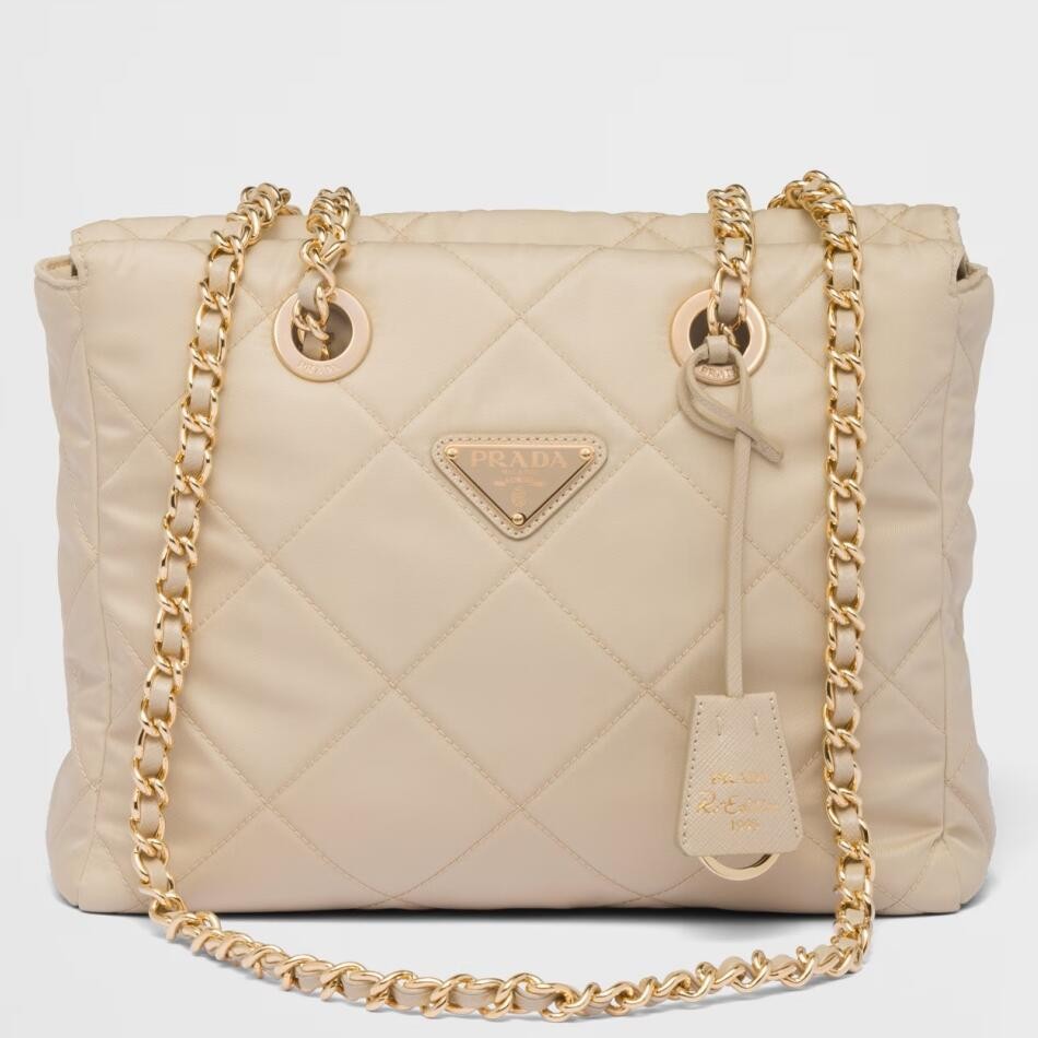 Prada Re-Edition 1995 Tote Bag in Beige Re-Nylon