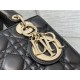 Dior Small Lady Dior My ABCDior Bag in Black Lambskin