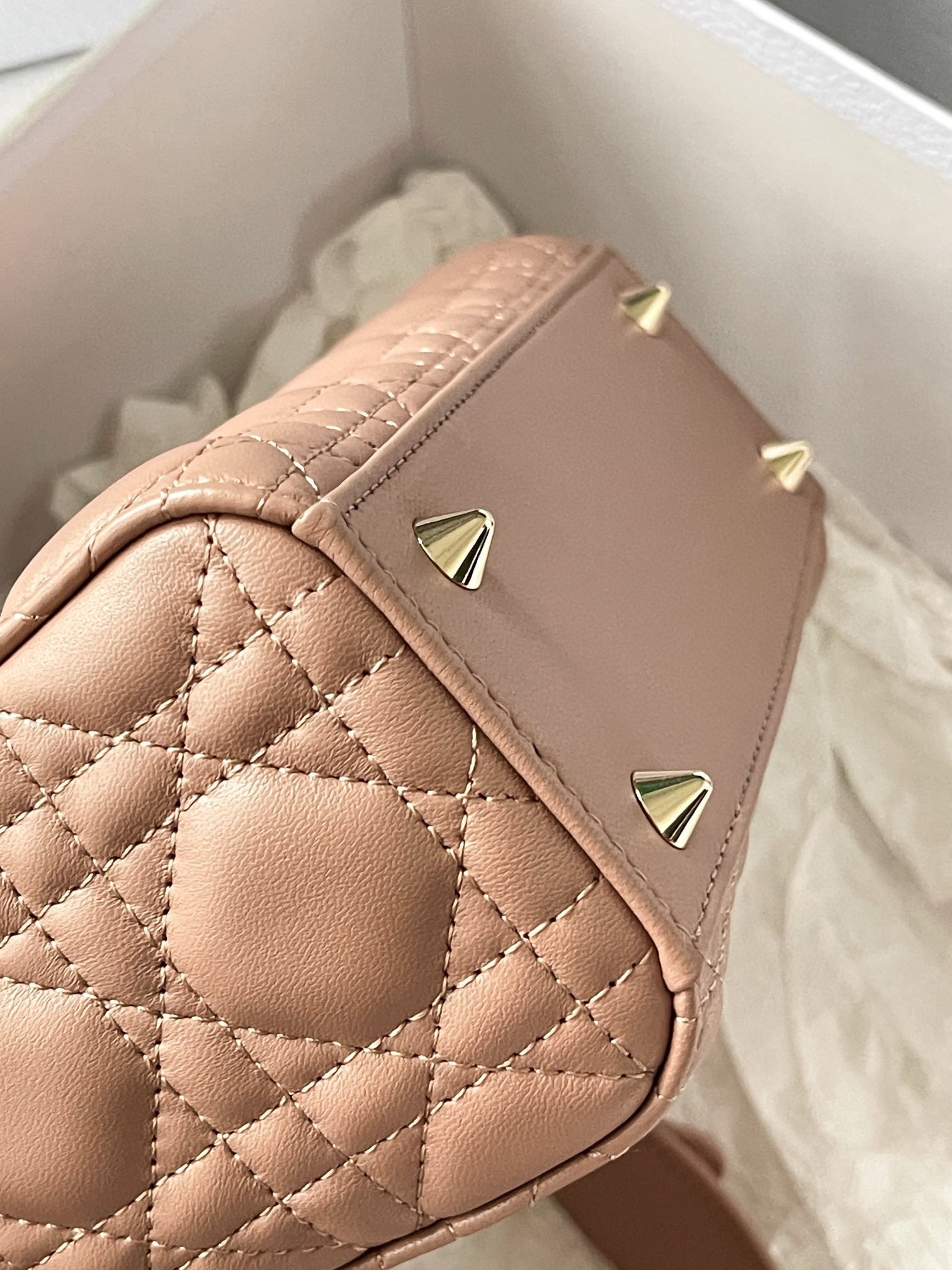 Dior Small Lady Dior My ABCDior Bag in Blush Lambskin