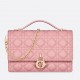 Dior Miss Dior Top Handle Bag in Melocoton Pink Cannage Lambskin