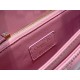 Dior Miss Dior Top Handle Bag in Melocoton Pink Cannage Lambskin