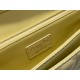 Dior Miss Dior Top Handle Bag in Pastel Yellow Cannage Lambskin