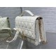 Dior Miss Dior Top Handle Bag in White Cannage Lambskin