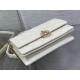 Dior Miss Dior Top Handle Bag in White Cannage Lambskin