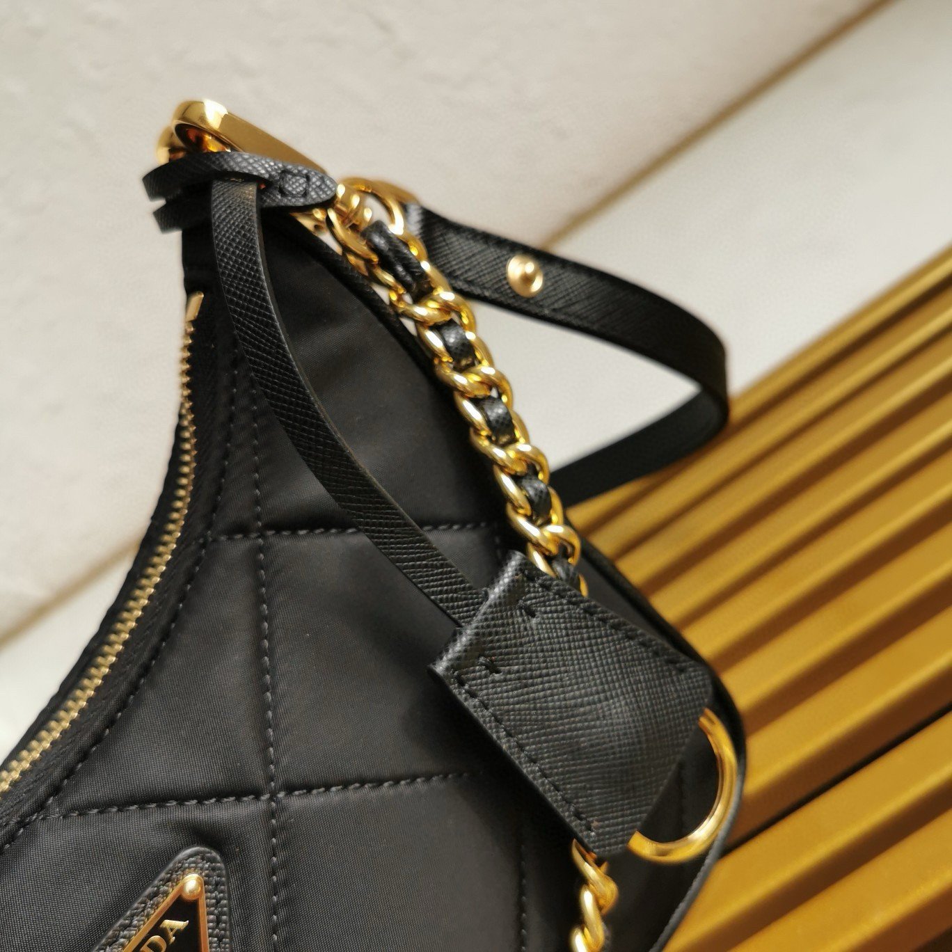 Prada Re-Edition 1995 Chaine Mini Bag in Black Re-Nylon