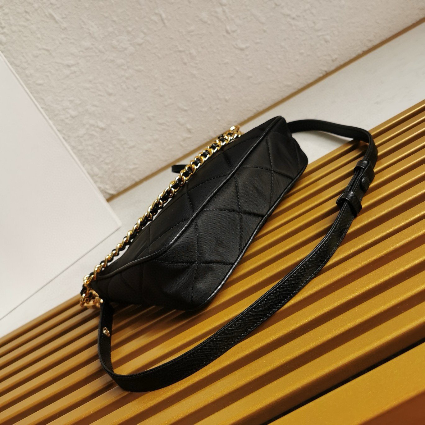 Prada Re-Edition 1995 Chaine Mini Bag in Black Re-Nylon