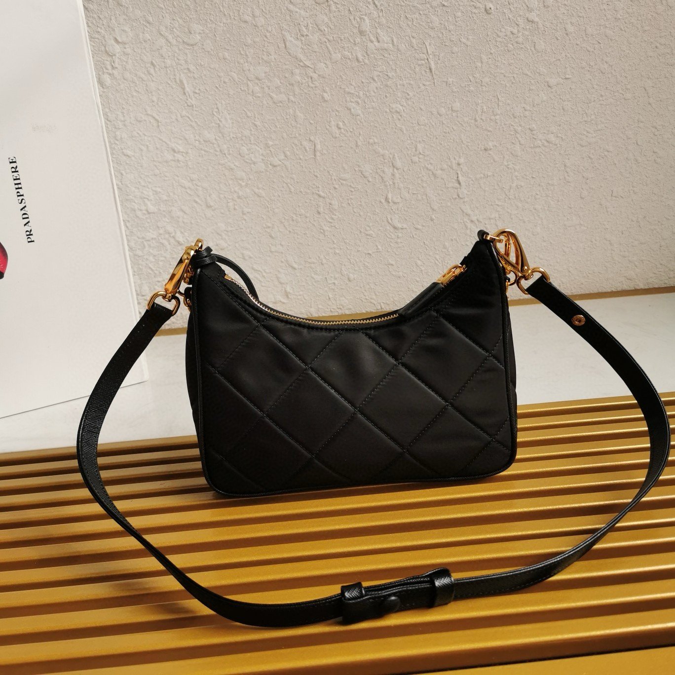 Prada Re-Edition 1995 Chaine Mini Bag in Black Re-Nylon