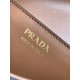 Prada Shoulder Bag in Cognac Smooth Calfskin