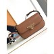 Prada Shoulder Bag in Cognac Smooth Calfskin