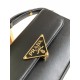 Prada Shoulder Bag in Black Smooth Calfskin