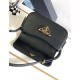 Prada Shoulder Bag in Black Smooth Calfskin