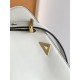 Prada Shoulder Bag in White Smooth Calfskin