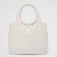 Prada Medium Tote Bag in White Nappa Leather