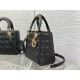 Dior Lady Dior Medium Bag in Noir Grained Calfskin