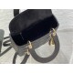 Dior Lady Dior Medium Bag in Noir Grained Calfskin