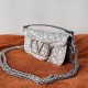 Valentino Small Loco Shoulder Bag with Silver Crystals