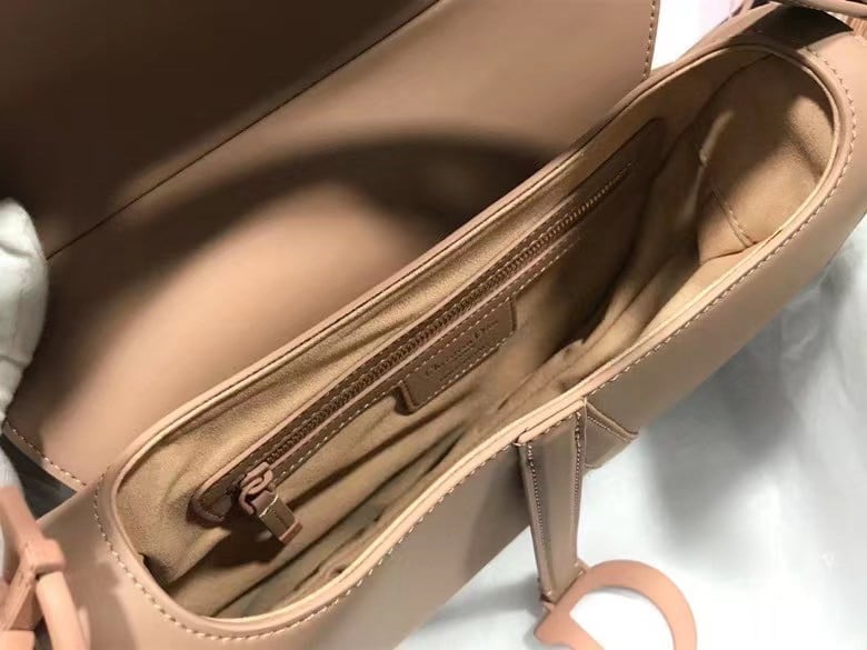 Dior Saddle Bag In Blush Ultramatte Calfskin