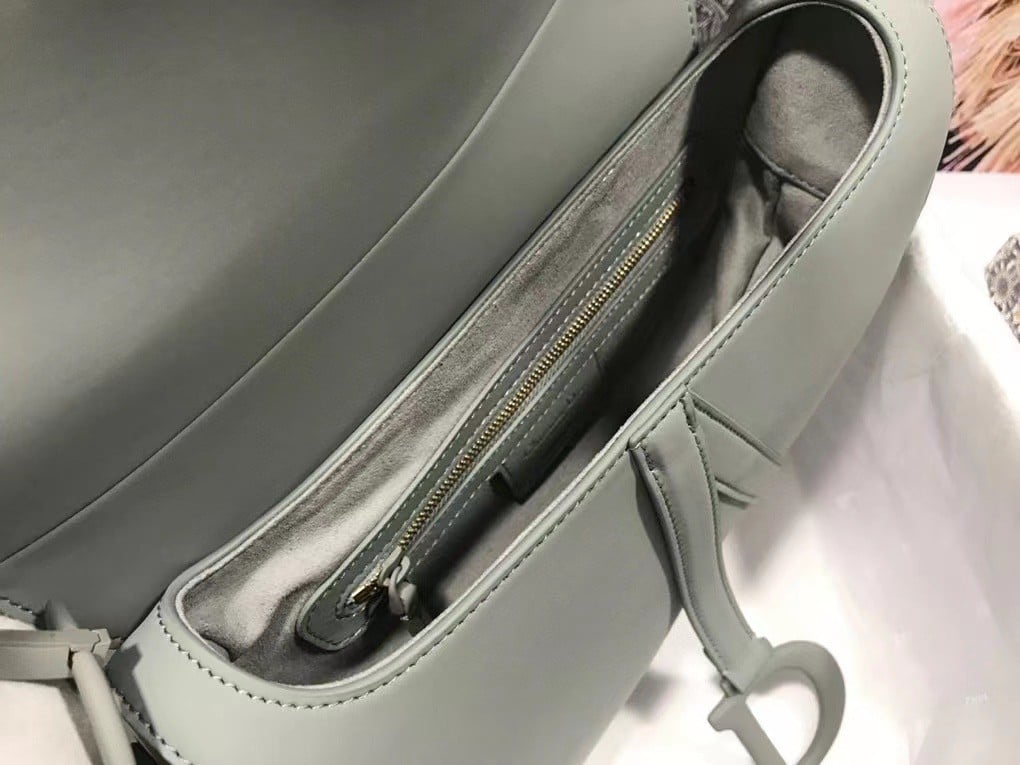 Dior Saddle Bag In Grey Ultramatte Calfskin