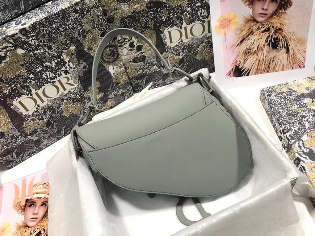 Dior Saddle Bag In Grey Ultramatte Calfskin