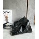 Loewe Fold Shopper Bag in Black Paper Calfskin