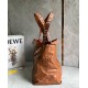 Loewe Fold Shopper Bag in Brown Paper Calfskin