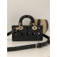 Dior Lady D-Joy Small Bag in Black Patent Calfskin