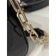 Dior Lady D-Joy Small Bag in Black Patent Calfskin