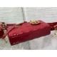 Dior Lady D-Joy Small Bag in Red Patent Calfskin