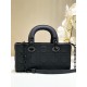 Dior Lady D-Joy Medium Bag in Black Ultramatte Calfskin