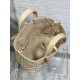 Dior Toujours Medium Bag in Beige Macrocannage Calfskin