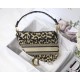 Dior Saddle Bag In Beige Multicolor Mizza Embroidery