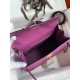 Hermes Kelly Sellier 32 Handmade Bag in Anemone Epsom Calfskin