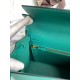 Hermes Kelly Sellier 32 Handmade Bag in Malachite Epsom Calfskin