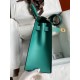 Hermes Kelly Sellier 32 Handmade Bag in Malachite Epsom Calfskin