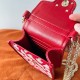 Valentino Loco Phone Case in Red Toile Iconographe with Chain