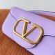 Valentino Small Loco Shoulder Bag in Wisteria Calfskin