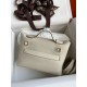 Hermes 24/24 Mini 21 Handmade Bag in Craie Evercolor Leather