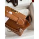 Hermes 24/24 Mini 21 Handmade Bag in Gold Evercolor Leather