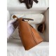 Hermes 24/24 Mini 21 Handmade Bag in Gold Evercolor Leather